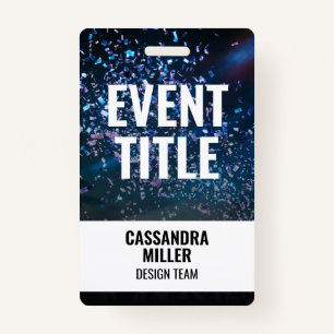 Crachá Título do Evento com Passagem de Backstage de Foto