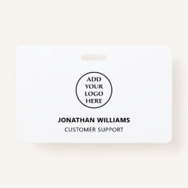 Crachá Título do Trabalho Nome do Funcionarios do Logotip