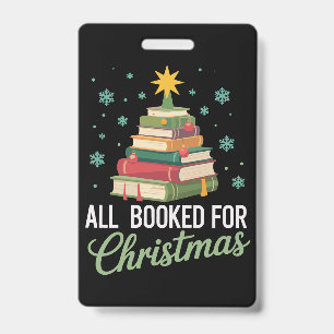 Crachá Todos Reservados Para Livros De Árvore De Natal Pr
