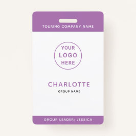 Crachá Tour de Música Escolar para Crianças do Modelo de