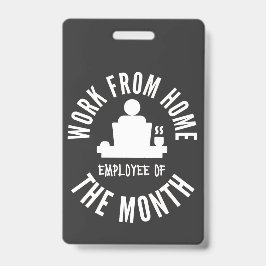 Crachá Trabalho Do Funcionário Doméstico Do Mês