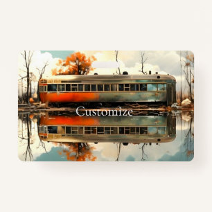 Crachá Trailer de Vintage Caravan RV Thunder_Cove