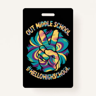 Crachá Tranquilize o centro de atenção do Segundo grau