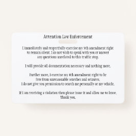 Crachá Trânsito Policial Pare De Saber Seu Cartão De Dire