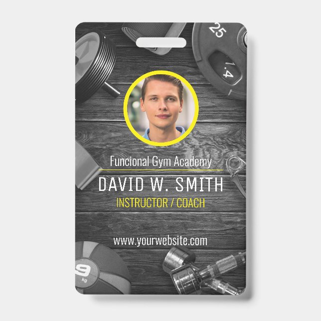 Crachá Treinador de instrutores de ginástica funcional (Frente)