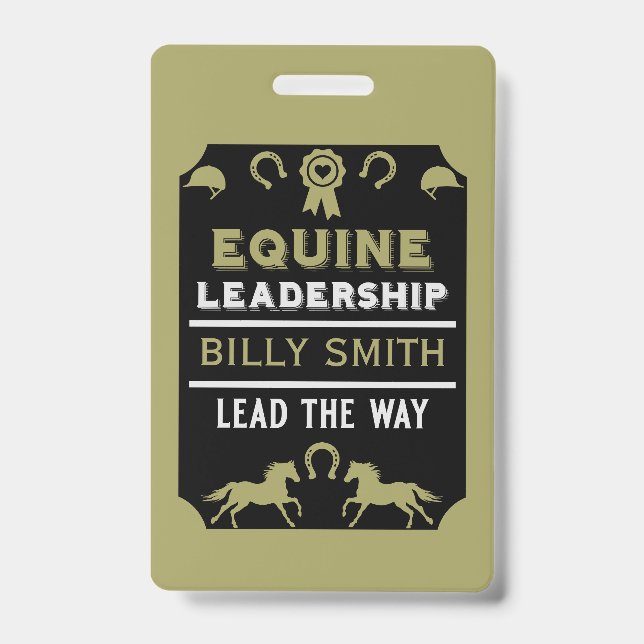 Crachá Treinamento de Liderança Equina (Frente)