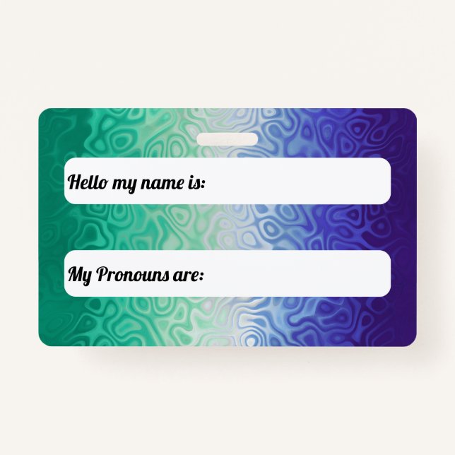 Crachá Trippy Ripply Funky Boho MLM Men Loving Men Pride (Frente)