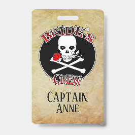 Crachá Tripulação Personalizada da Noiva