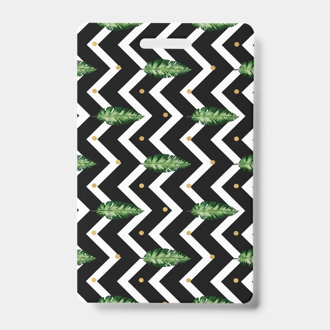 Crachá Tropical Floral Vines (Frente)