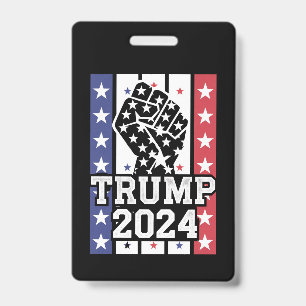Crachá Trump 2024 Punho Fora da Lei Caipira J.D.Vance 202