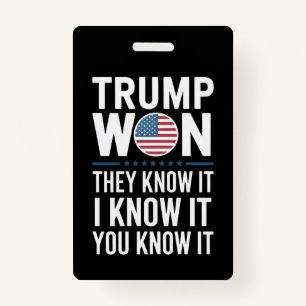 Crachá Trump ganhou, eles conhecem 2024 47º Presidente ve