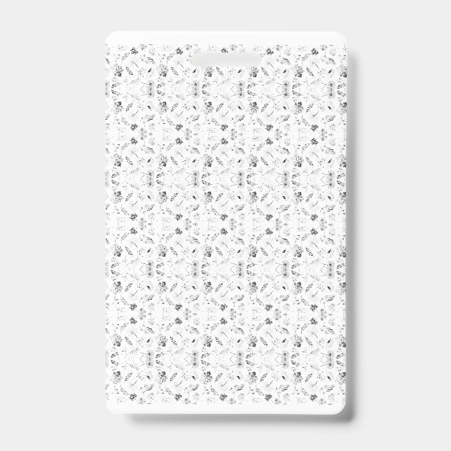 Crachá Um design monocromático apresentando uma multidão  (Frente)