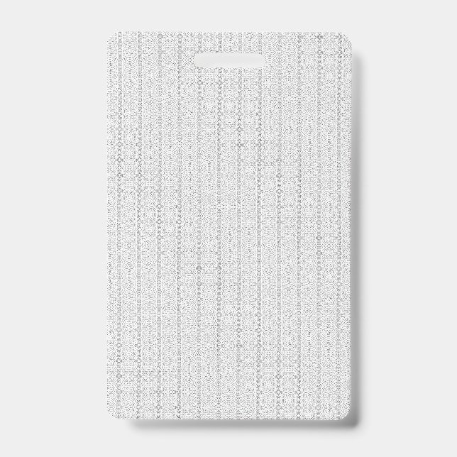 Crachá Um padrão geométrico branco e cinza preenche a ima (Frente)