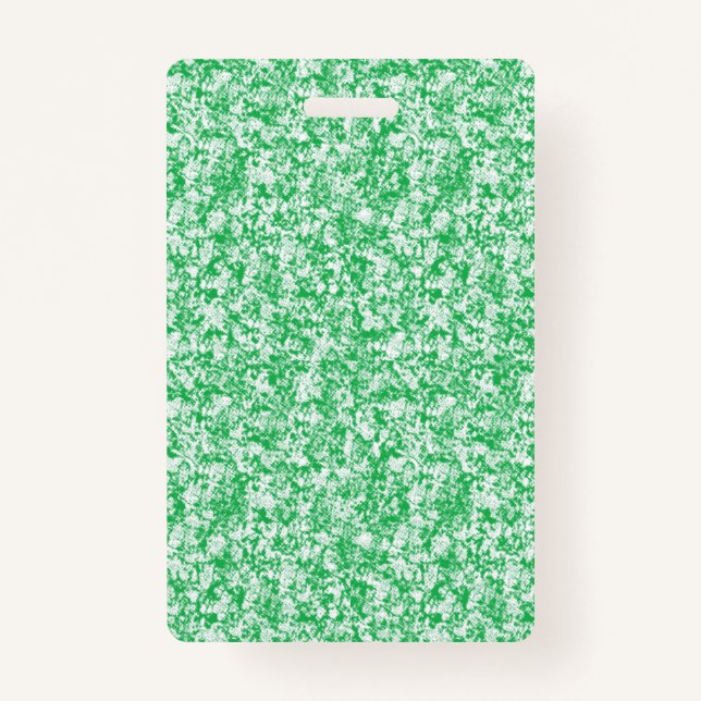 Crachá Uma luxuosa e verde com frentes delicadas e arcaic (Frente)