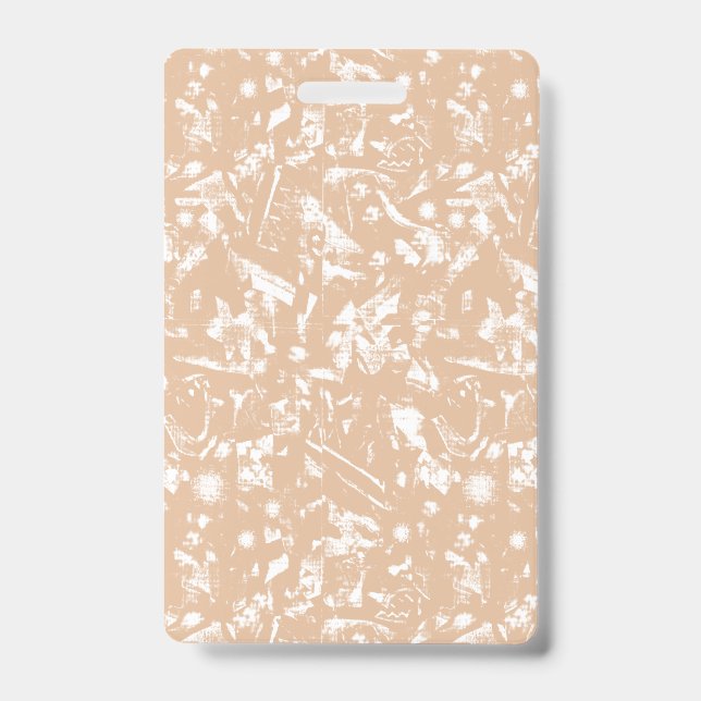 Crachá Uma visão de perto de uma parede texturizada com p (Front)