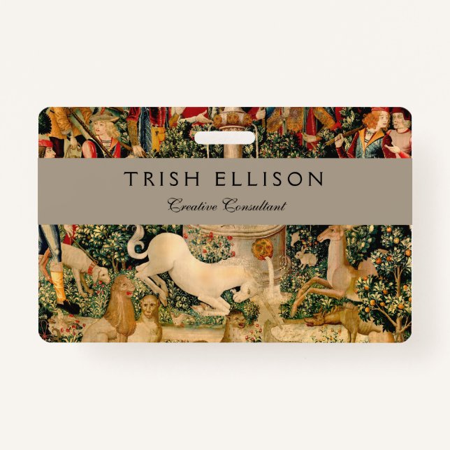 Crachá Unicorn Tapestries Encontrou Legenda Mítica (Frente)