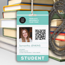Universidade de código QR de identificação de foto