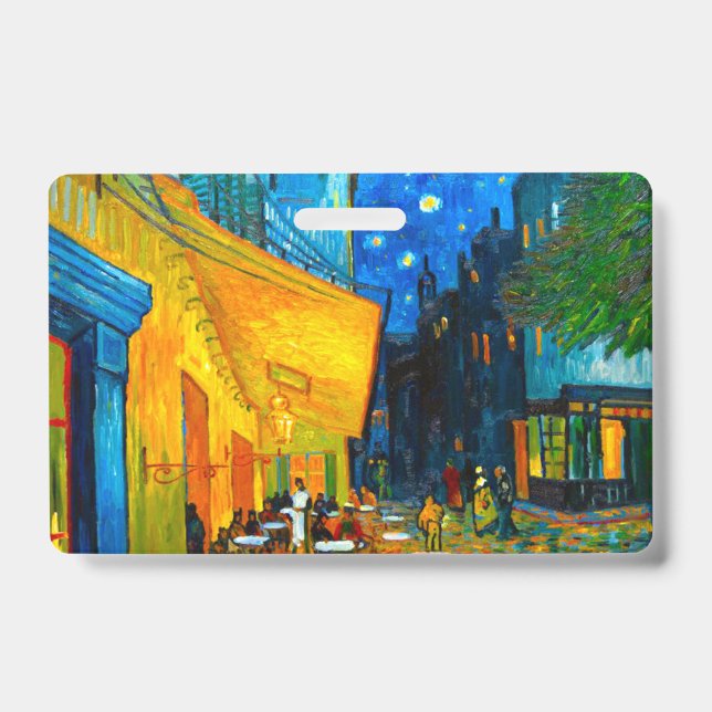 Crachá Van Gogh Café Terrace à Noite (Frente)