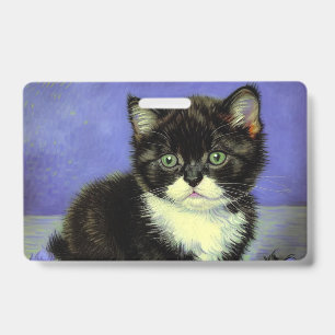 Crachá Van Gogh Tuxedo Kitten