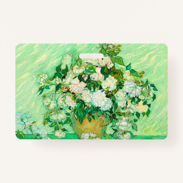 Crachá Van Gogh White Roses (Frente)