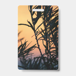 Crachá Vegetação no pôr do sol