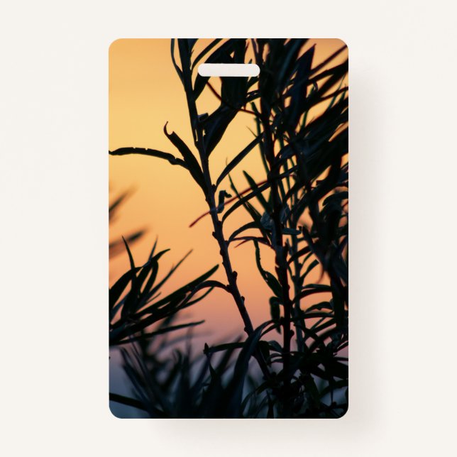 Crachá Vegetação no pôr do sol (Frente)