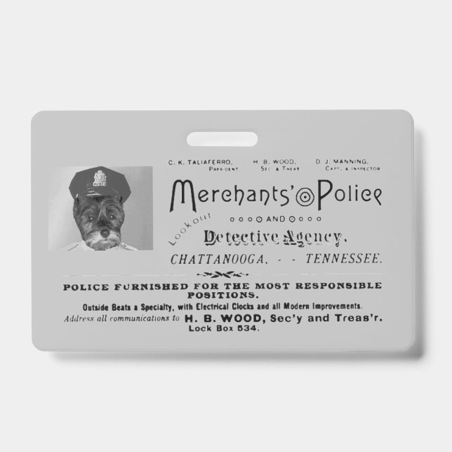 Crachá Vendedores de Antiguidades da Polícia (Frente)