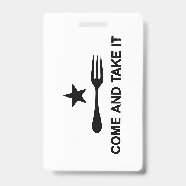 Crachá Venha e pegue (Frente)