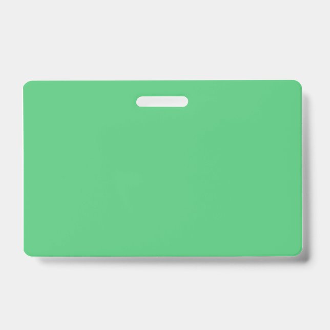 Crachá verde esmeralda código hexadecimal 50C878 (Frente)