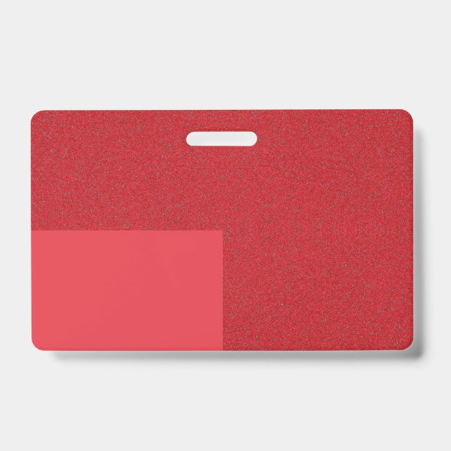 Crachá Vermelho de Tomato Personalizado com Design (Frente)