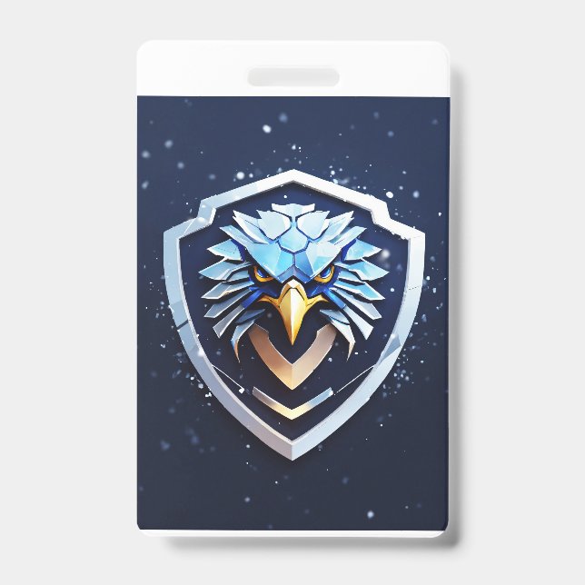 Crachá vertical com águia (Frente)