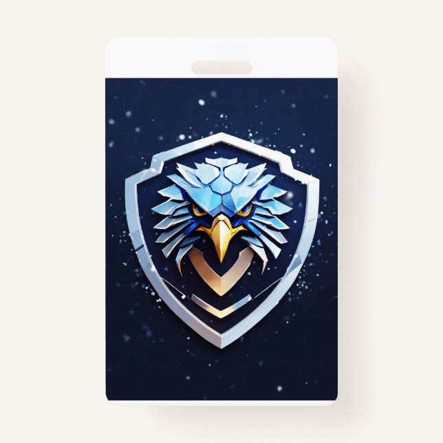 Crachá vertical com águia (Frente)