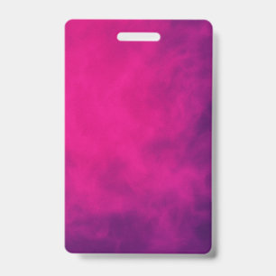 Crachá Vertical de Fumaça Rosa Neon – Personalizáv