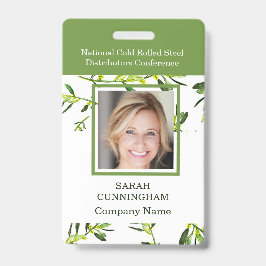 Crachá Vertical Green Foliage Photo ID