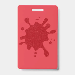 Crachá Vertical Personalizado Tomate Vermelho Spla