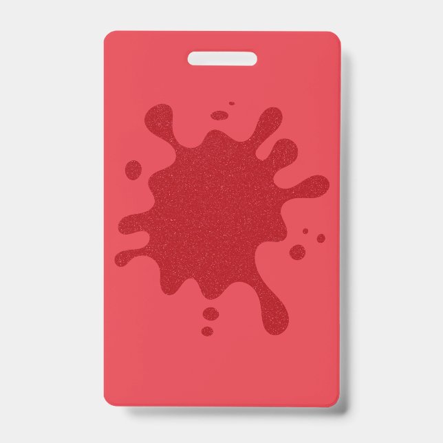 Crachá Vertical Personalizado Tomate Vermelho Spla (Frente)