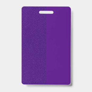 Crachá Vertical Roxo Meia Brilho – Personalizável
