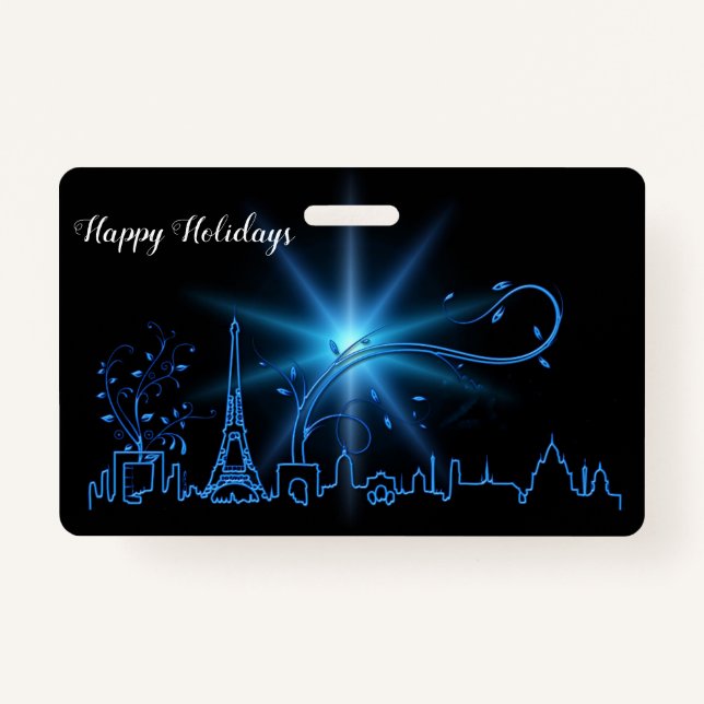 Crachá Véspera de Ano Novo em Paris (Frente)