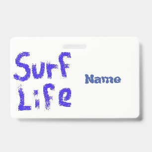 Crachá Vida de surf pintada de azul Thunder_Cove
