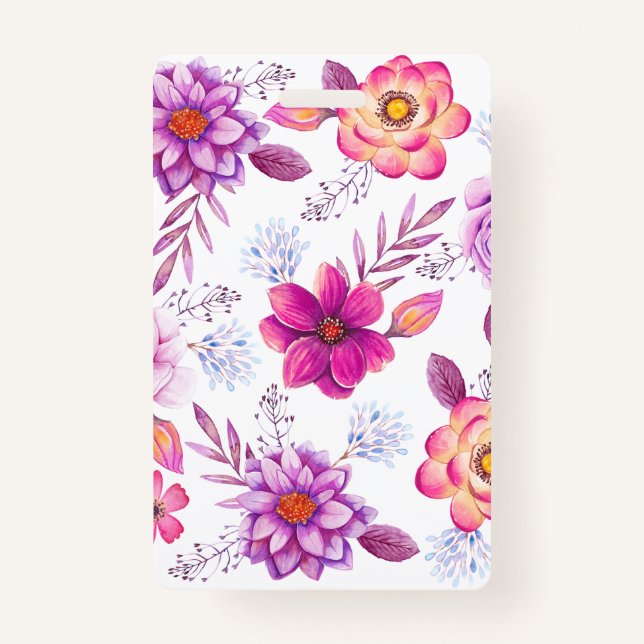 Crachá Violet rosa (Frente)