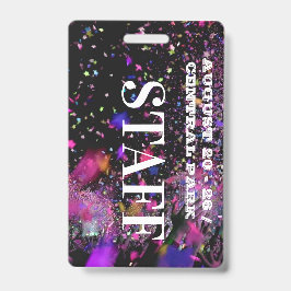 Crachá VIP All Access Funcionarios Employee Concert Party