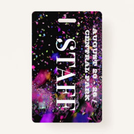 Crachá VIP All Access Funcionarios Employee Concert Party