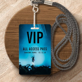 Crachá VIP All Access Pass Custom Concert