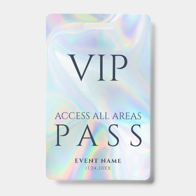 Crachá VIP All Access Passass Business Logographic (Frente)