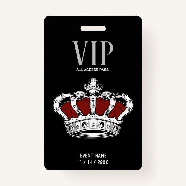 Crachá VIP Crown (Verso)