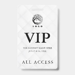 Crachá VIP de Acesso Total a Evento Personalizado