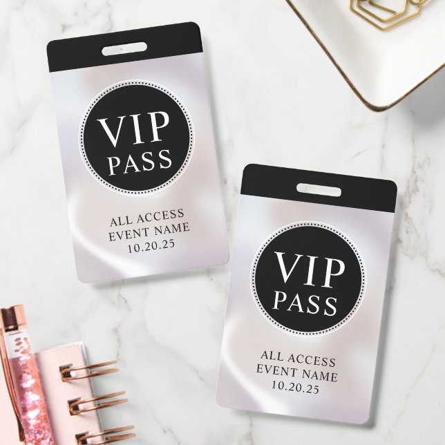 Crachá VIP de Acesso Total a Eventos Pérola Irides (Escritório)