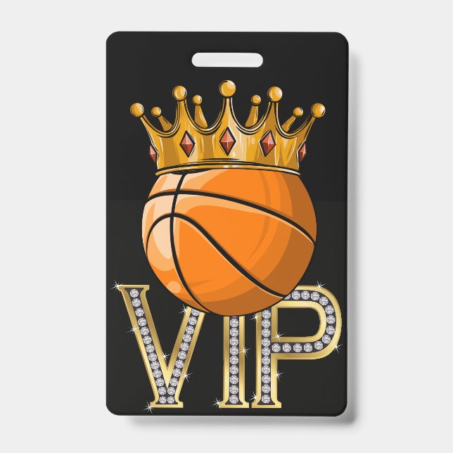 Crachá VIP de Basquete (Frente)