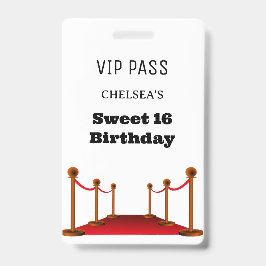 Crachá VIP de Convite para Acesso de Local de Barramento 