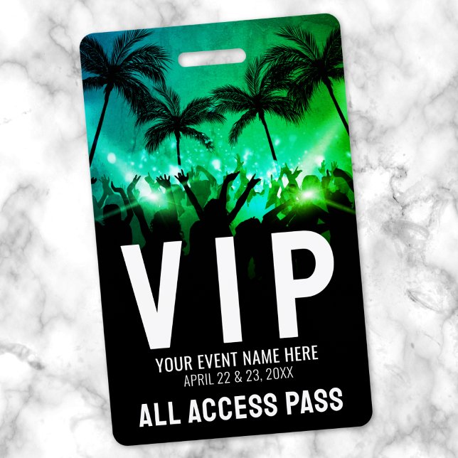 Crachá VIP de Evento de Acesso (All Access Event VIP Badge)